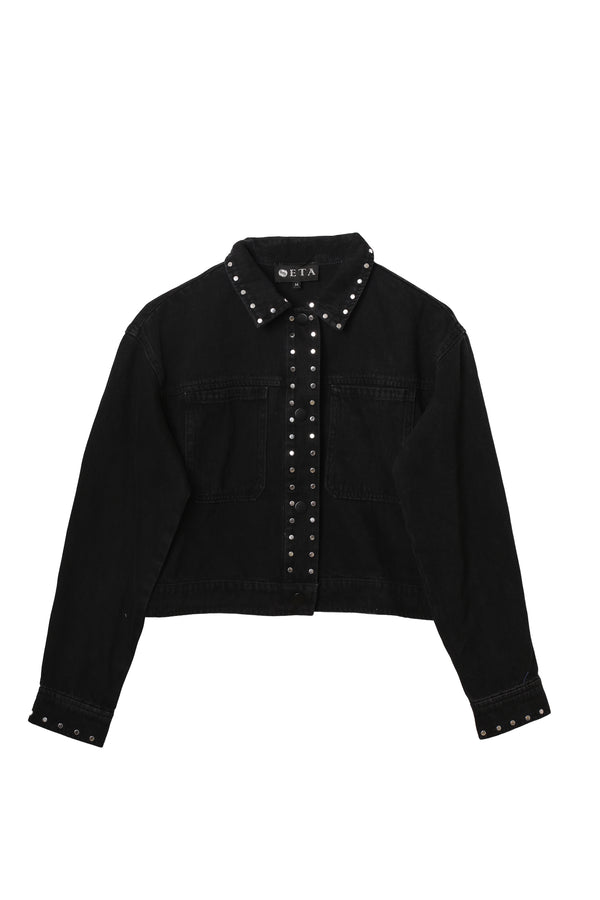 BLACK STUDDED JACKET