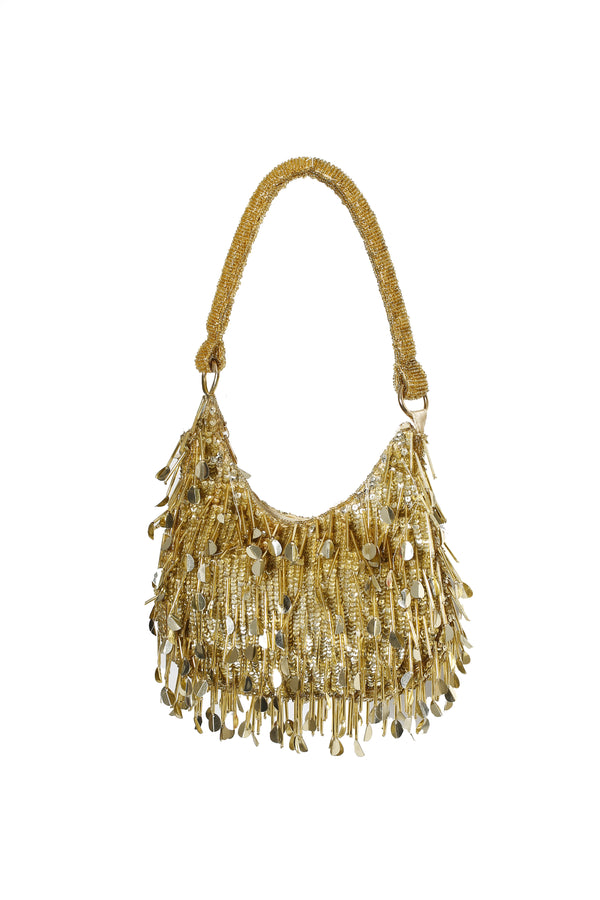 GOLD FRINGE BAG