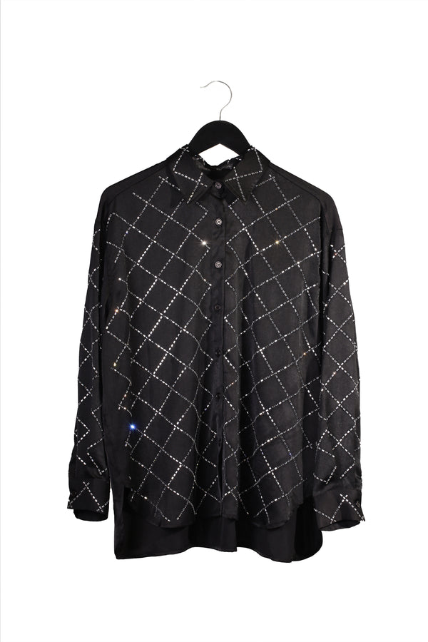 SILK RHOMBUS BLOUSE