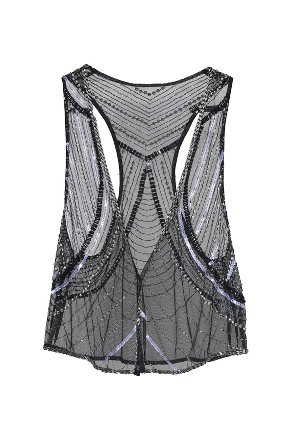 MESH CRYSTAL VEST